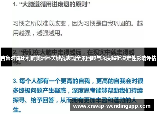 吉鲁对阵比利时美洲杯关键战表现全景回顾与深度解析决定性影响评估