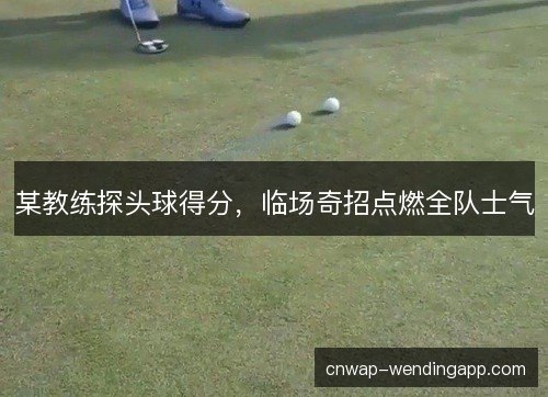 某教练探头球得分，临场奇招点燃全队士气